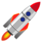 Rocket emoji on Emojidex
